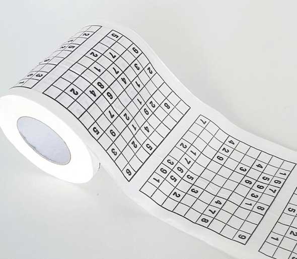 YR Funny Sudoku Puzzles tissue Soft paper toilet paper roll.(图2)